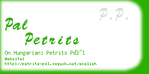 pal petrits business card